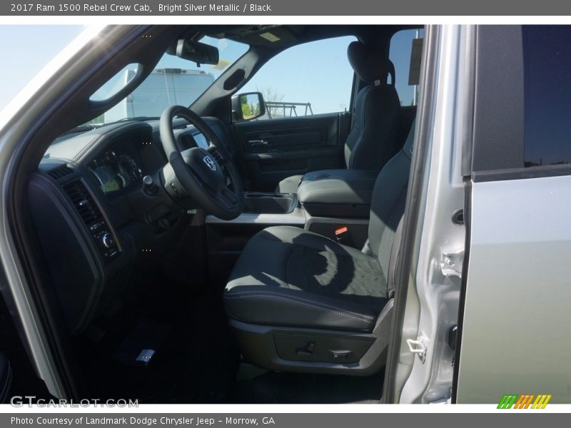 Bright Silver Metallic / Black 2017 Ram 1500 Rebel Crew Cab