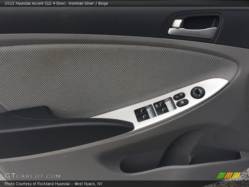 Ironman Silver / Beige 2013 Hyundai Accent GLS 4 Door
