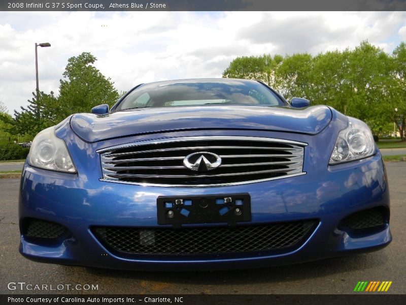 Athens Blue / Stone 2008 Infiniti G 37 S Sport Coupe