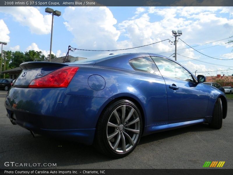 Athens Blue / Stone 2008 Infiniti G 37 S Sport Coupe