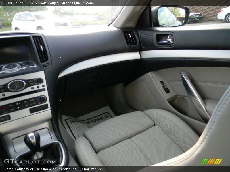 Athens Blue / Stone 2008 Infiniti G 37 S Sport Coupe