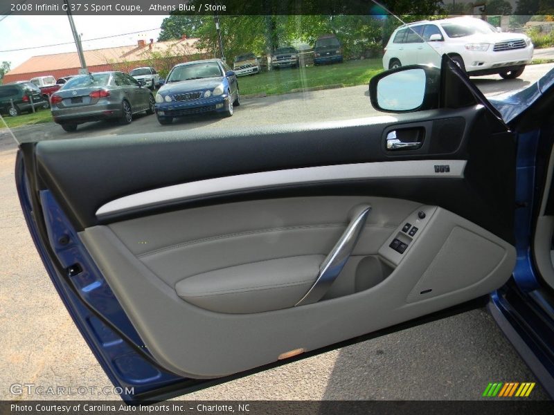 Athens Blue / Stone 2008 Infiniti G 37 S Sport Coupe