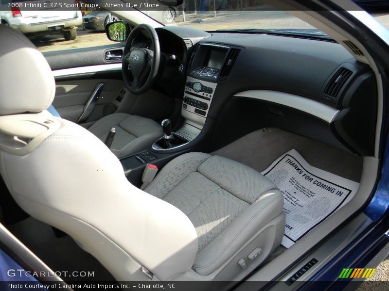 Athens Blue / Stone 2008 Infiniti G 37 S Sport Coupe