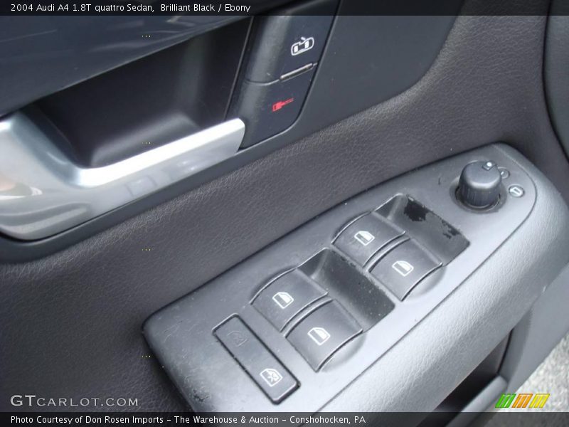 Brilliant Black / Ebony 2004 Audi A4 1.8T quattro Sedan