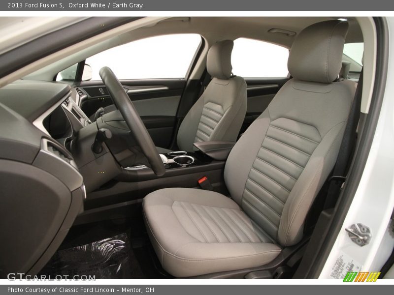Oxford White / Earth Gray 2013 Ford Fusion S