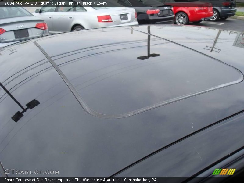 Brilliant Black / Ebony 2004 Audi A4 1.8T quattro Sedan