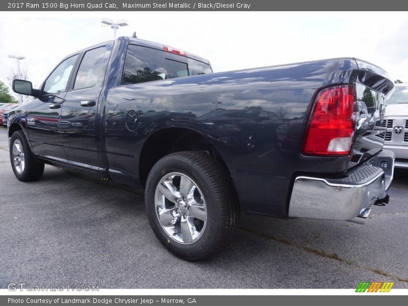 Maximum Steel Metallic / Black/Diesel Gray 2017 Ram 1500 Big Horn Quad Cab