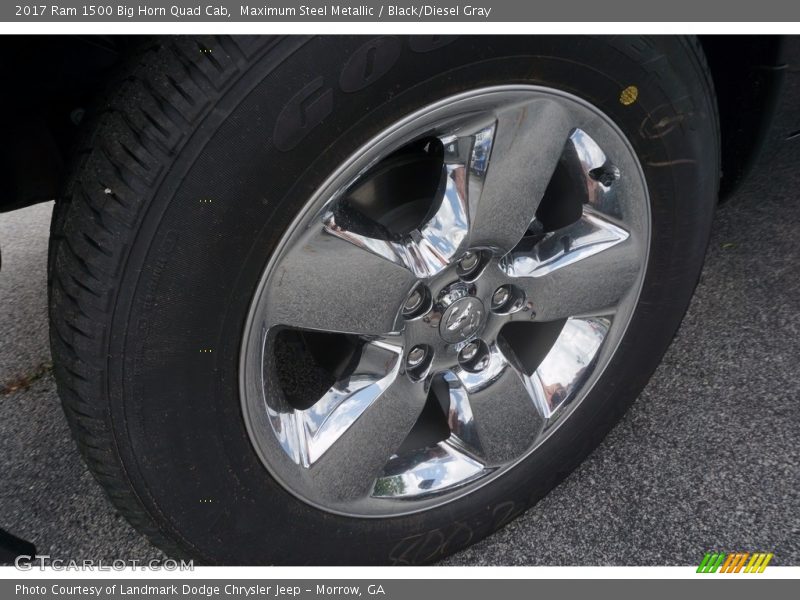 Maximum Steel Metallic / Black/Diesel Gray 2017 Ram 1500 Big Horn Quad Cab