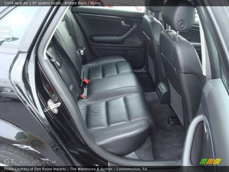 Brilliant Black / Ebony 2004 Audi A4 1.8T quattro Sedan
