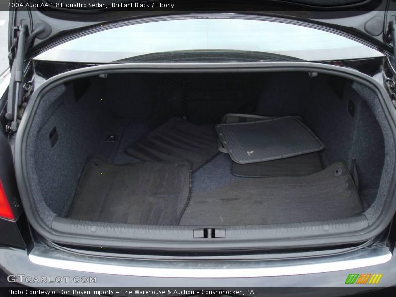 Brilliant Black / Ebony 2004 Audi A4 1.8T quattro Sedan