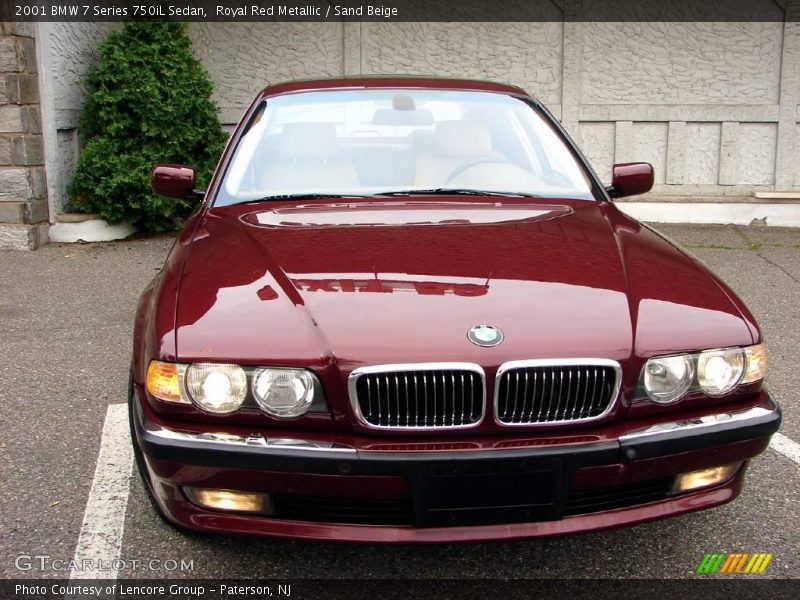 Royal Red Metallic / Sand Beige 2001 BMW 7 Series 750iL Sedan