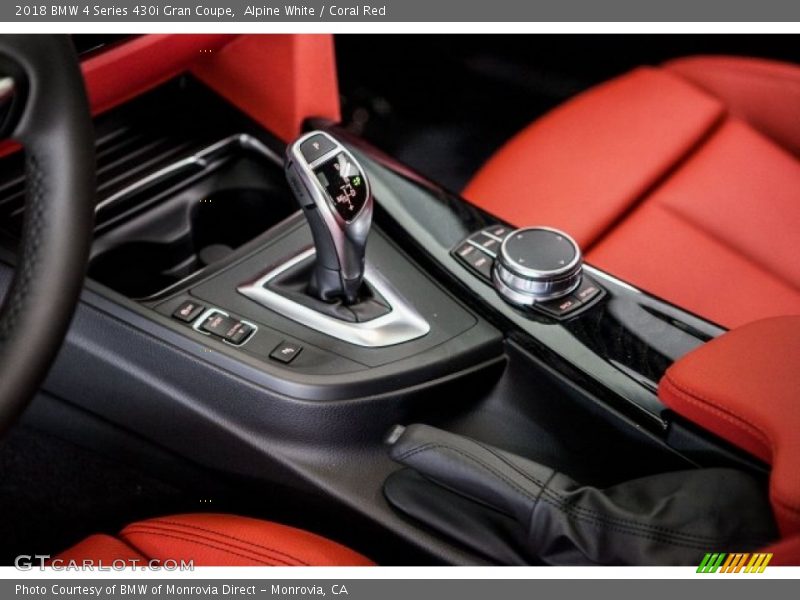 Alpine White / Coral Red 2018 BMW 4 Series 430i Gran Coupe