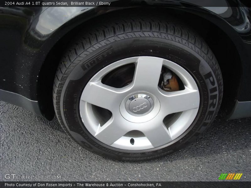 Brilliant Black / Ebony 2004 Audi A4 1.8T quattro Sedan