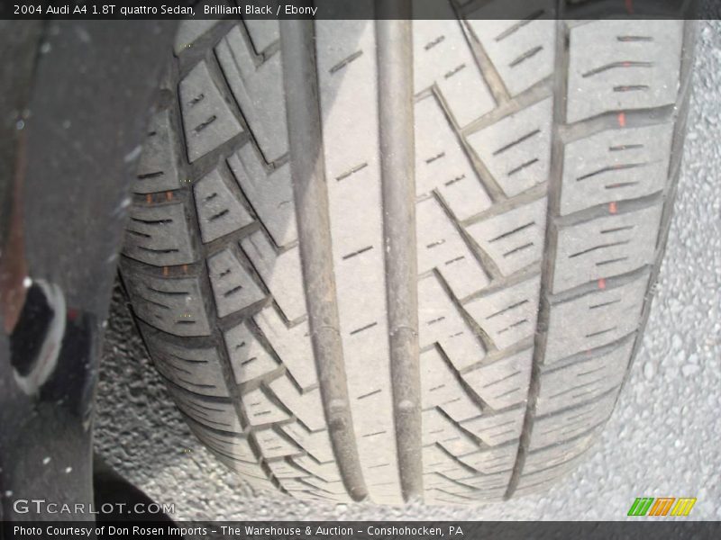 Brilliant Black / Ebony 2004 Audi A4 1.8T quattro Sedan