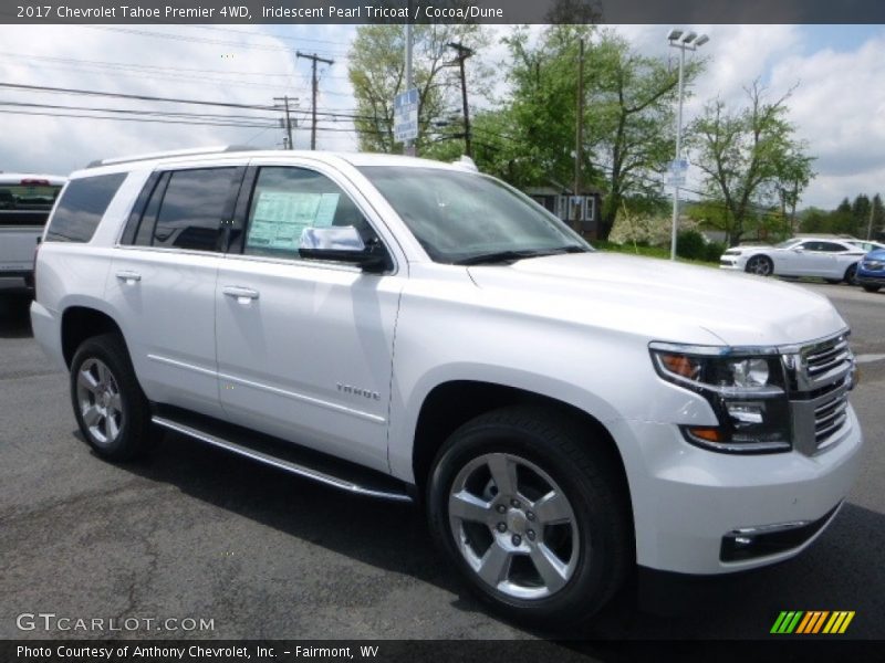 Iridescent Pearl Tricoat / Cocoa/Dune 2017 Chevrolet Tahoe Premier 4WD