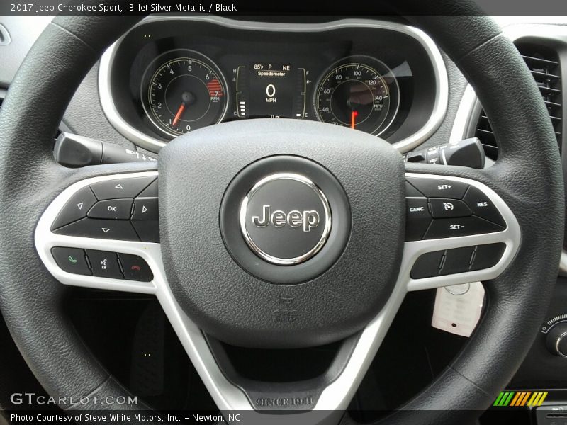 Billet Silver Metallic / Black 2017 Jeep Cherokee Sport