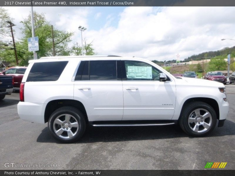 Iridescent Pearl Tricoat / Cocoa/Dune 2017 Chevrolet Tahoe Premier 4WD