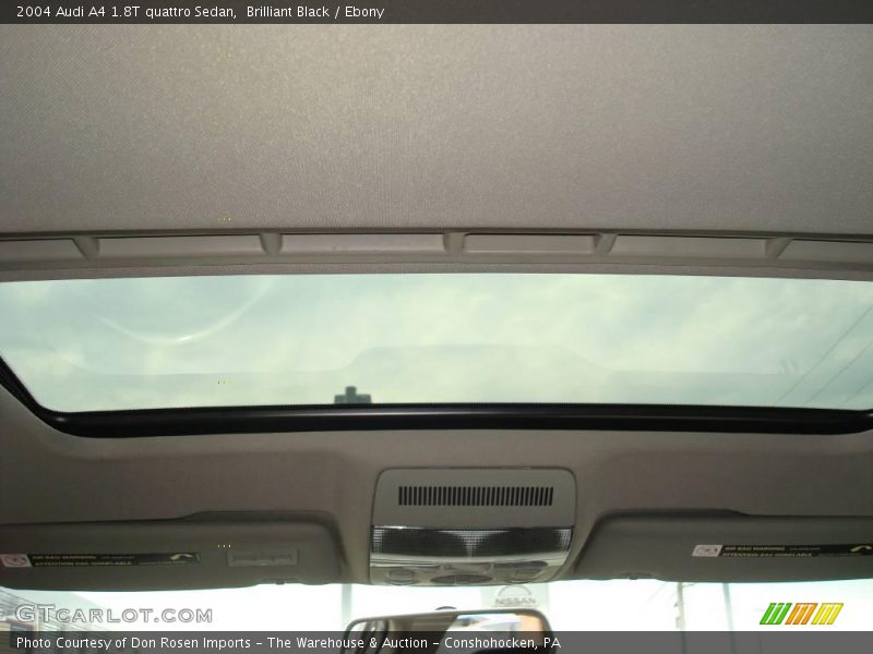 Brilliant Black / Ebony 2004 Audi A4 1.8T quattro Sedan
