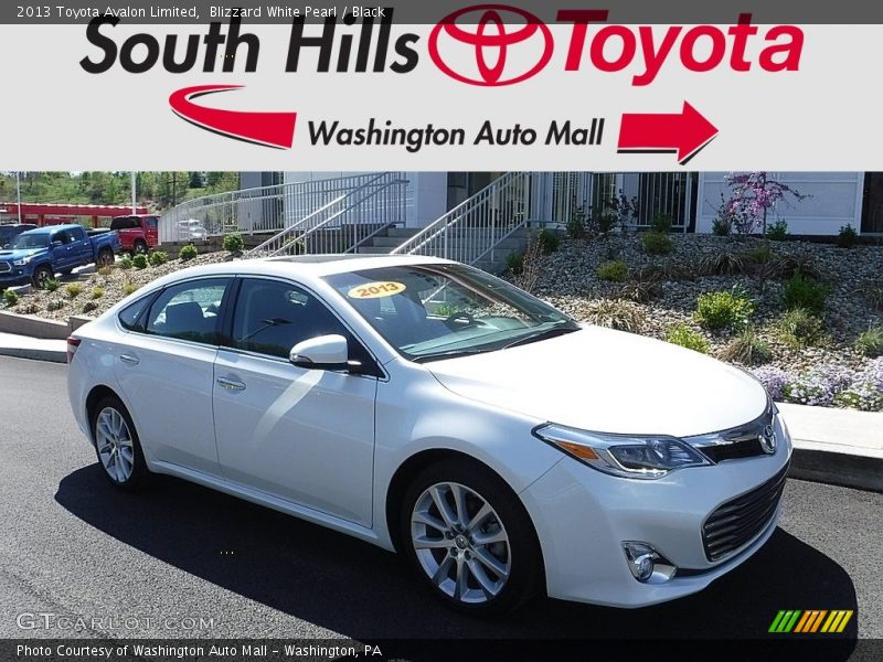 Blizzard White Pearl / Black 2013 Toyota Avalon Limited