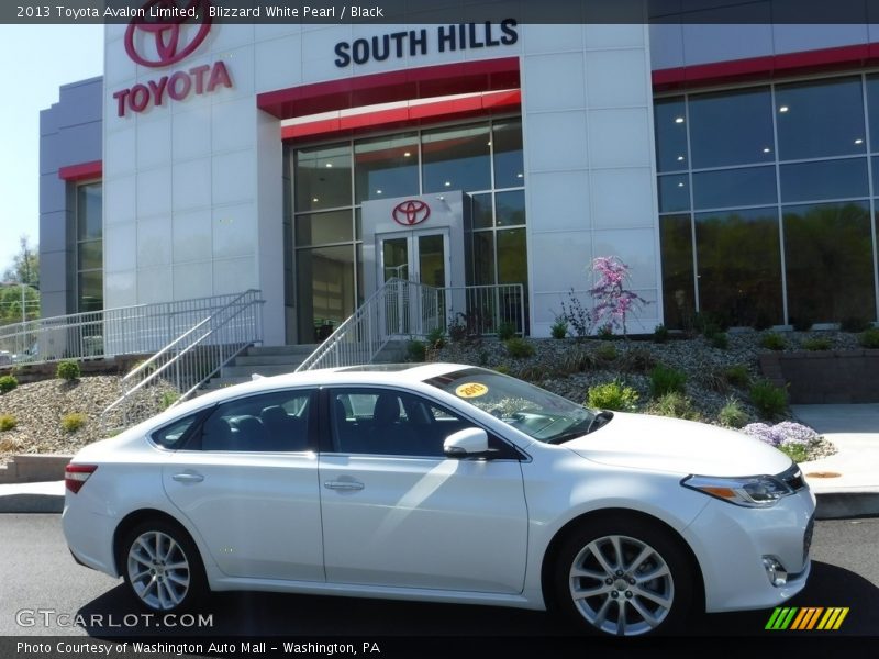 Blizzard White Pearl / Black 2013 Toyota Avalon Limited