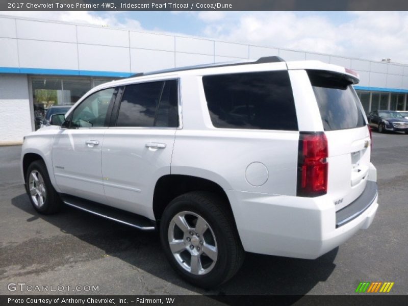 Iridescent Pearl Tricoat / Cocoa/Dune 2017 Chevrolet Tahoe Premier 4WD