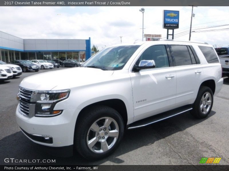 Iridescent Pearl Tricoat / Cocoa/Dune 2017 Chevrolet Tahoe Premier 4WD