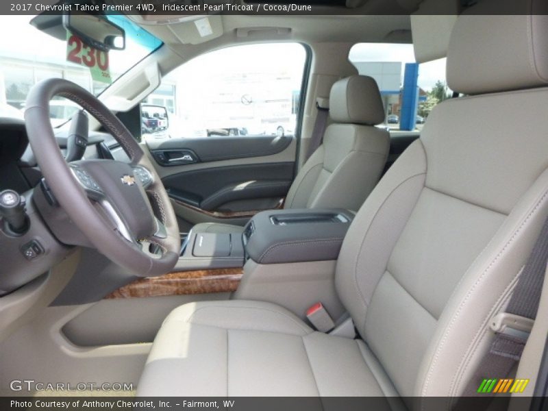 Iridescent Pearl Tricoat / Cocoa/Dune 2017 Chevrolet Tahoe Premier 4WD