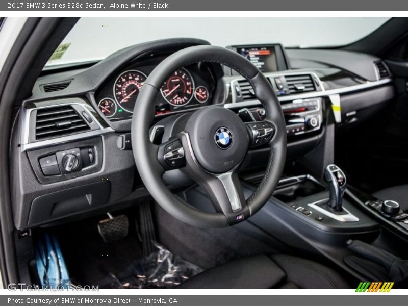 Alpine White / Black 2017 BMW 3 Series 328d Sedan