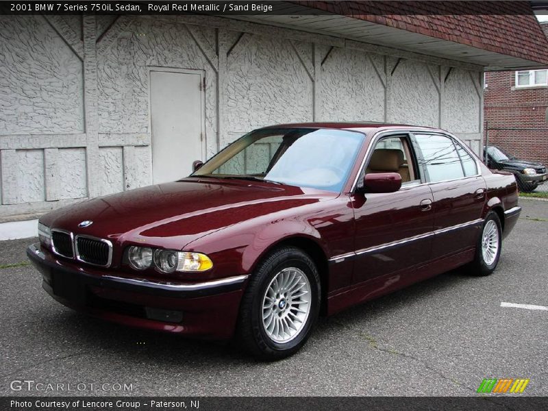 Royal Red Metallic / Sand Beige 2001 BMW 7 Series 750iL Sedan