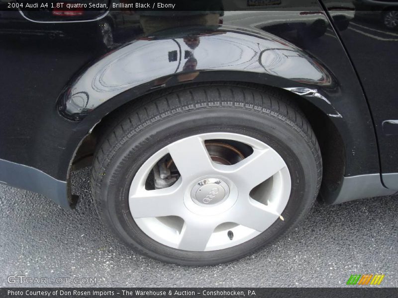 Brilliant Black / Ebony 2004 Audi A4 1.8T quattro Sedan