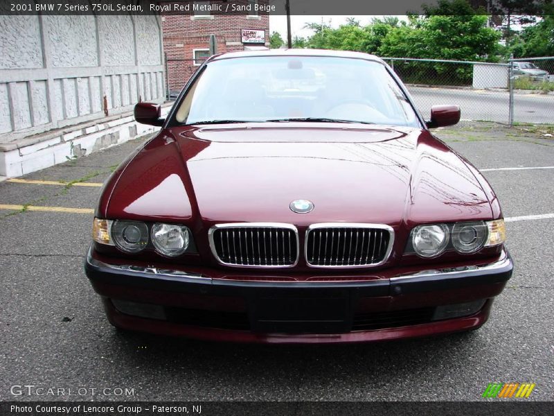 Royal Red Metallic / Sand Beige 2001 BMW 7 Series 750iL Sedan