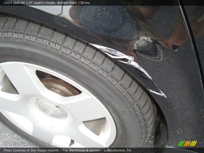Brilliant Black / Ebony 2004 Audi A4 1.8T quattro Sedan