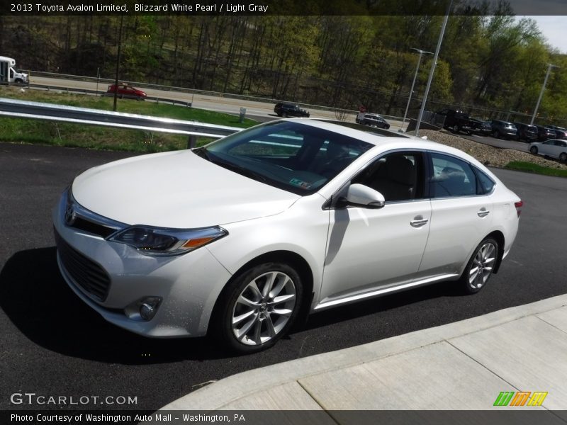 Blizzard White Pearl / Light Gray 2013 Toyota Avalon Limited