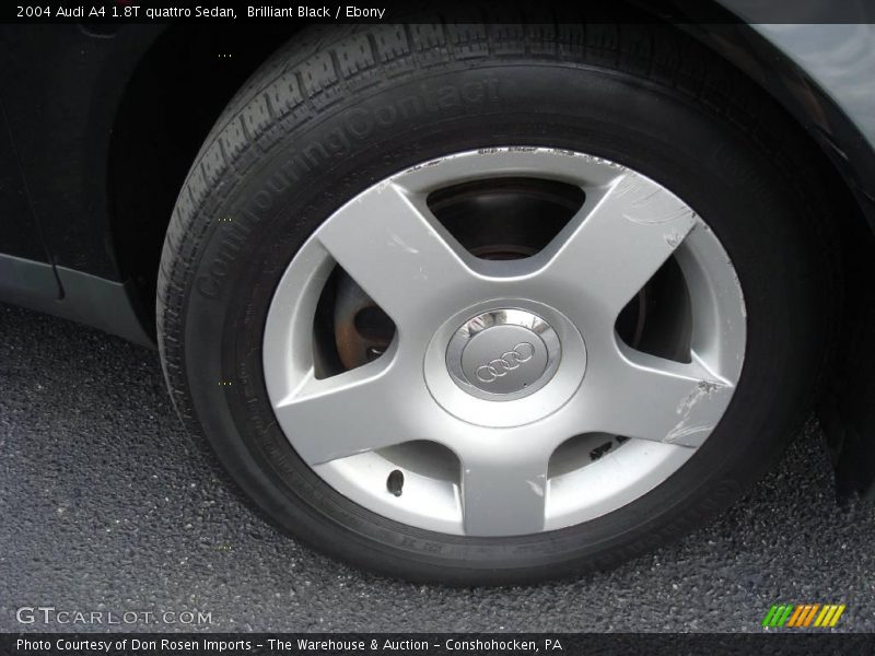 Brilliant Black / Ebony 2004 Audi A4 1.8T quattro Sedan