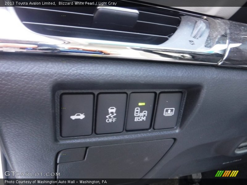 Blizzard White Pearl / Light Gray 2013 Toyota Avalon Limited