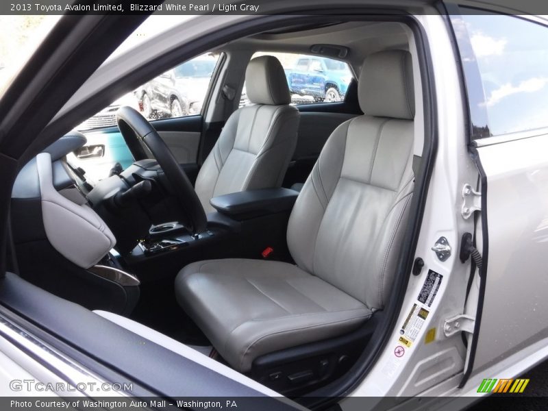 Blizzard White Pearl / Light Gray 2013 Toyota Avalon Limited