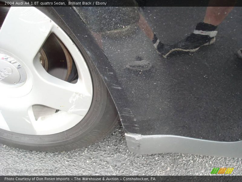 Brilliant Black / Ebony 2004 Audi A4 1.8T quattro Sedan