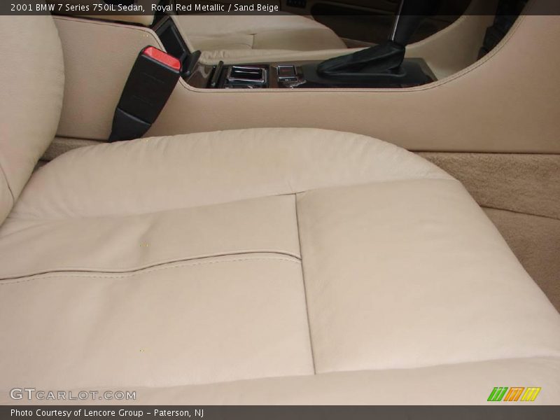 Royal Red Metallic / Sand Beige 2001 BMW 7 Series 750iL Sedan
