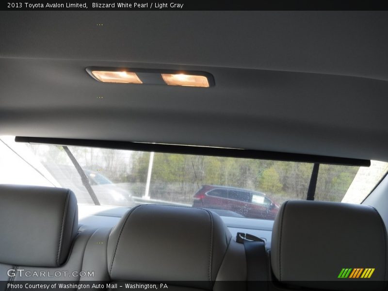 Blizzard White Pearl / Light Gray 2013 Toyota Avalon Limited