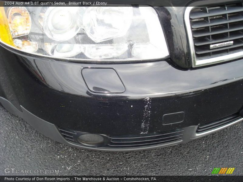 Brilliant Black / Ebony 2004 Audi A4 1.8T quattro Sedan