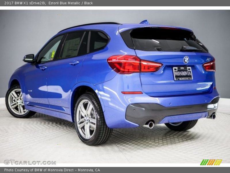 Estoril Blue Metallic / Black 2017 BMW X1 sDrive28i