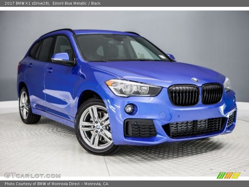 Estoril Blue Metallic / Black 2017 BMW X1 sDrive28i