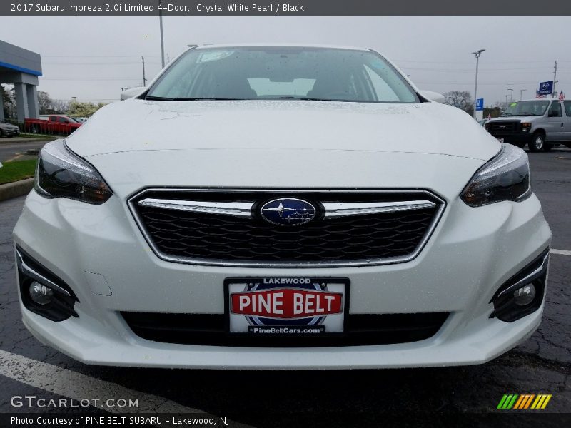 Crystal White Pearl / Black 2017 Subaru Impreza 2.0i Limited 4-Door
