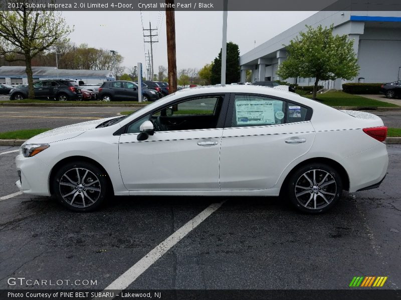 Crystal White Pearl / Black 2017 Subaru Impreza 2.0i Limited 4-Door