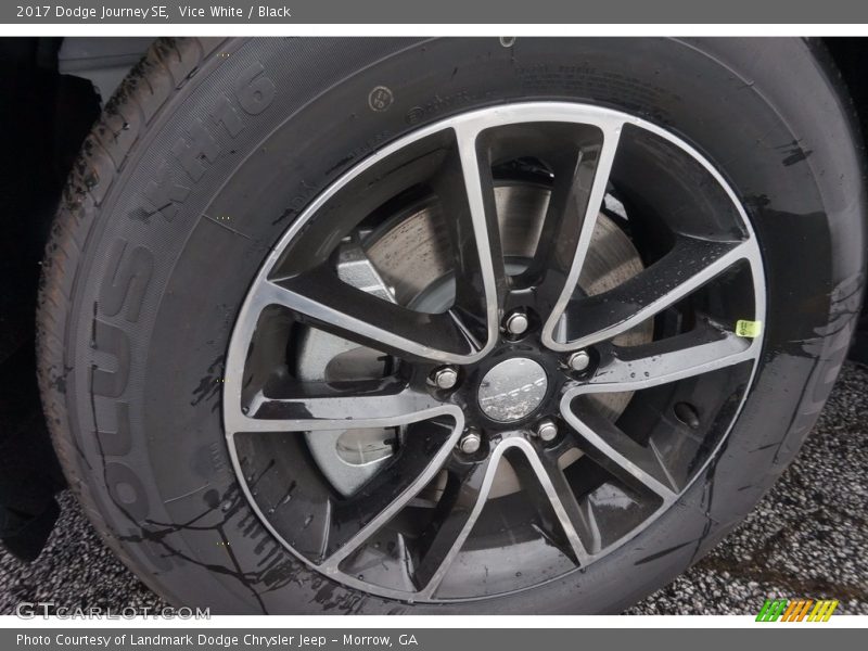 Vice White / Black 2017 Dodge Journey SE