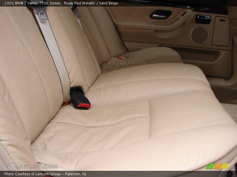 Royal Red Metallic / Sand Beige 2001 BMW 7 Series 750iL Sedan