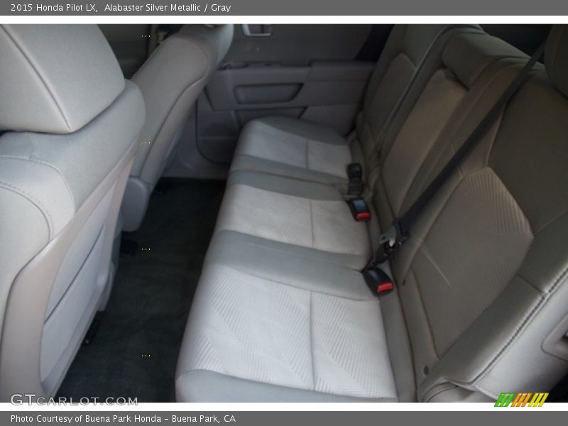 Alabaster Silver Metallic / Gray 2015 Honda Pilot LX