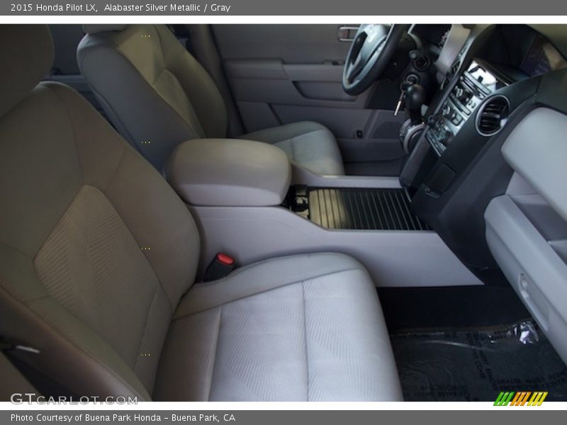 Alabaster Silver Metallic / Gray 2015 Honda Pilot LX