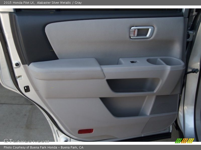 Alabaster Silver Metallic / Gray 2015 Honda Pilot LX