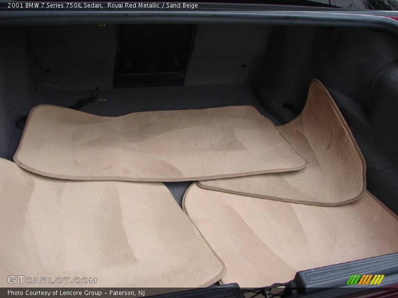 Royal Red Metallic / Sand Beige 2001 BMW 7 Series 750iL Sedan